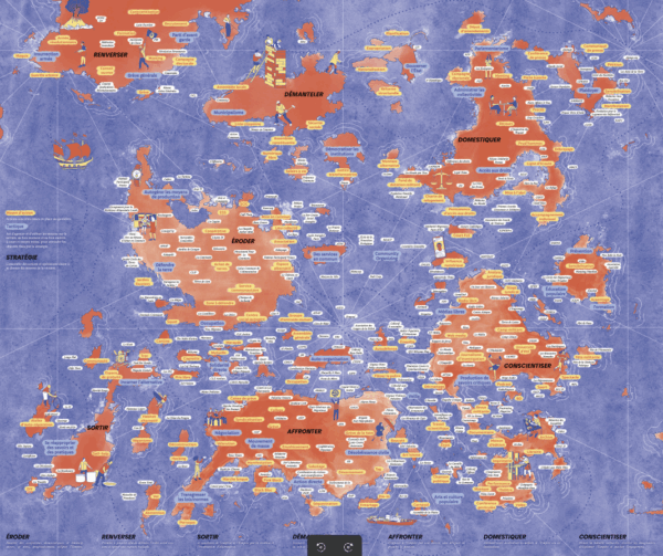 La carte des stratégies et tactiques de luttes